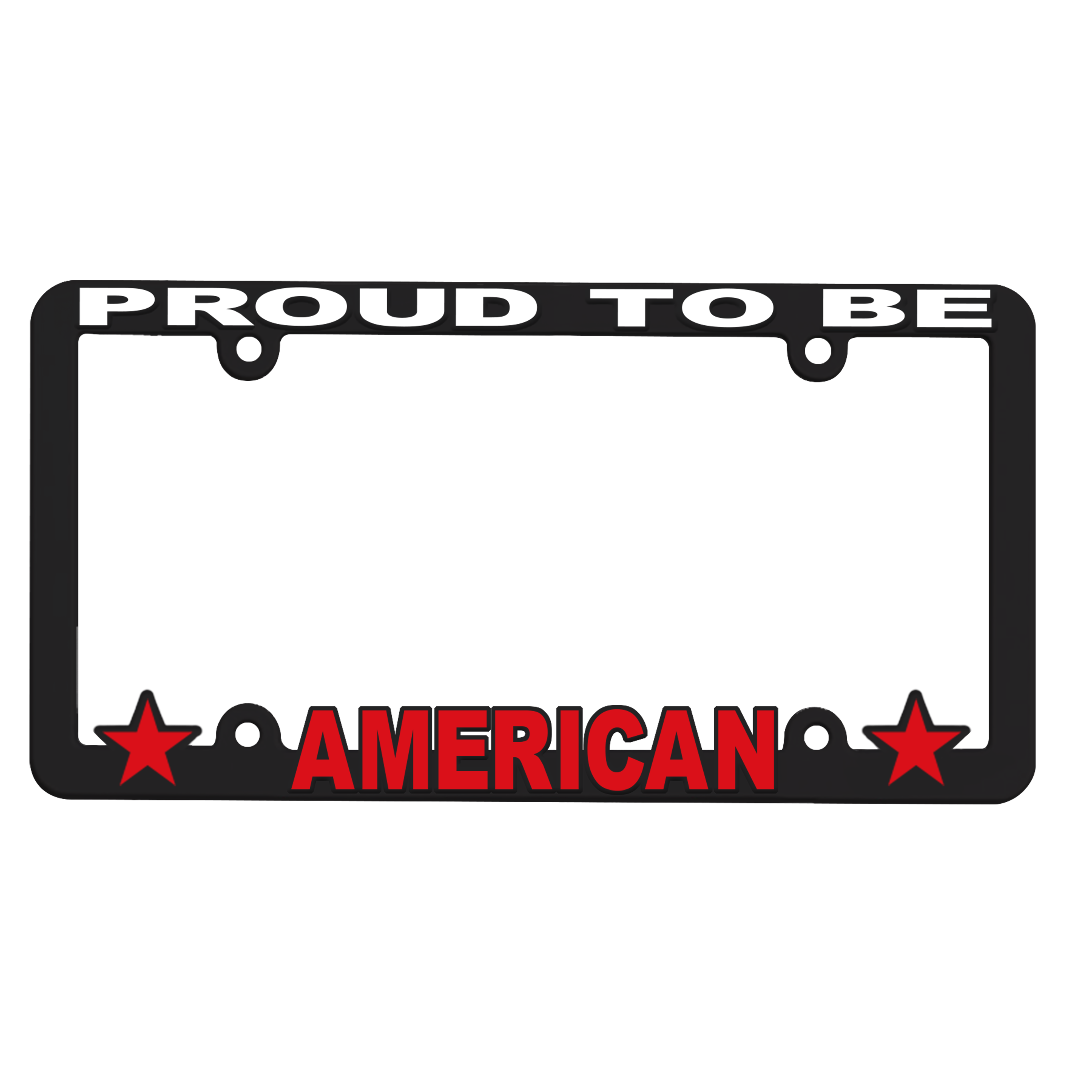 3-D Full-View License Plate Frame